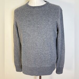 Michael Kors XXL Italian Cashmere Blend Crew Neck Sweater Grey Thick Warm 2XL